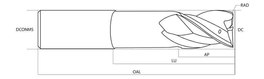 DC 3/4′ x DCONMS 3/4′ x APMX 1′ x OAL 6′